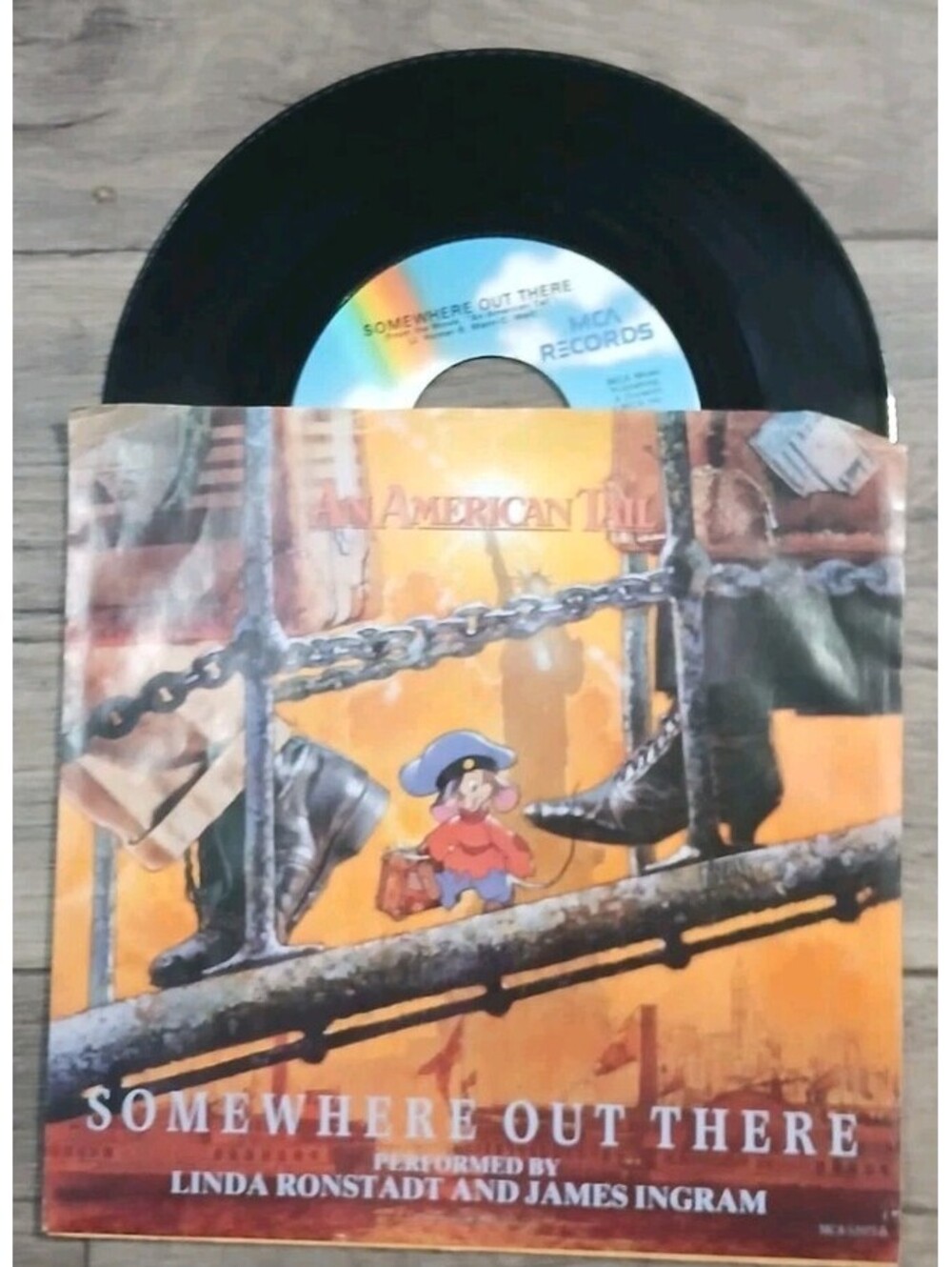 An American Tale - Somewhere Out There - 7" - 45 RPM - LP Record - Near Mint Con